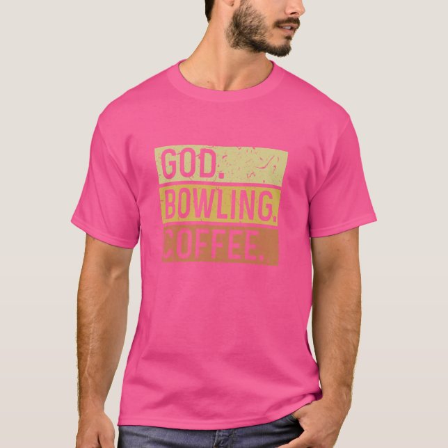 Camiseta Deus Boliche Café Retro Distorção (Frente)