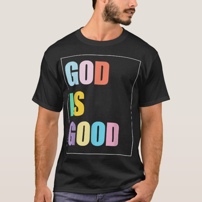 Camiseta Deus Colorido é Bom  (Frente)