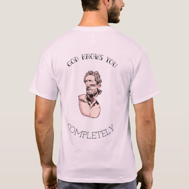 CAMISETA DEUS CONHECE VOCÊ COMPLETAMENTE (Verso)