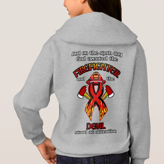 Camiseta Deus Criou o Bombeiro (Verso)