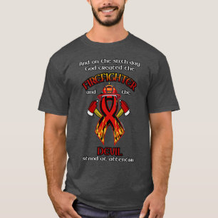 Camiseta Deus Criou o Bombeiro