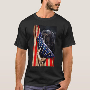 Camiseta Deus Cristão Do Guerreiro De Jesus Nos Bandeiras A