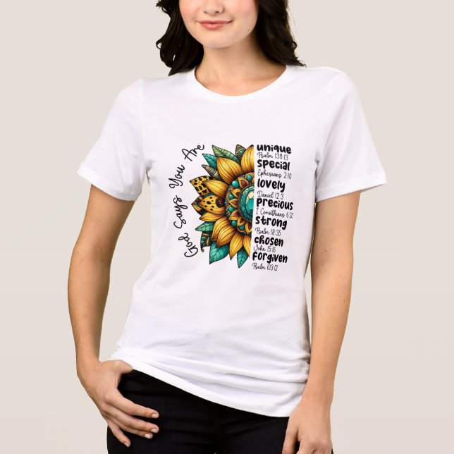 Camiseta Deus Cristão Jesus Girassol (Frente)