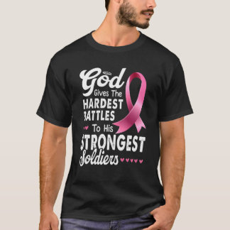 Camiseta Deus Dá As Batalhas Mais Duras A Seu Sol Mais Fort