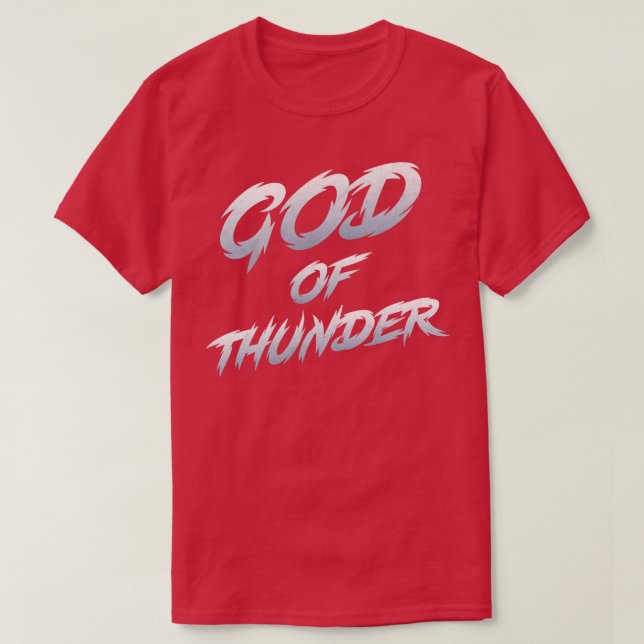 Camiseta Deus da Tipografia do Trovão (Frente do Design)