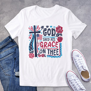 Camiseta Deus Deu Sua Graça ao Patriótico