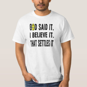 Camiseta Deus Disse! Flor Amarela