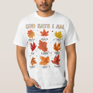 Camiseta Deus disse que eu vou cair na colheita graças à Aç