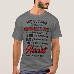 Camiseta Deus Disse Que Haveria Uma Garota De Novembro Que