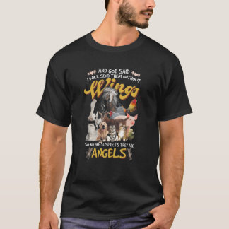 Camiseta Deus Disse Que Ninguém Suspeita Que São Anjos Anim