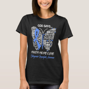 Camiseta Deus Diz Fé Esperança Amor Osteogenesis Imperfecta