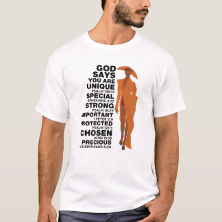 Camiseta Deus Diz Melanin Girl International Women Day Girl