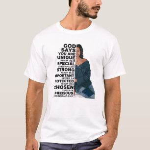 Camiseta Deus Diz Michelle Obama História Mulheres Mês Am
