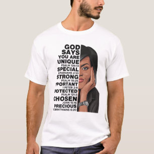 Camiseta Deus Diz Michelle Obama História Mulheres Mês Am