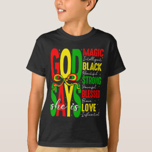 Camiseta Deus Diz Que Ela É Amor Abençoa História Africana