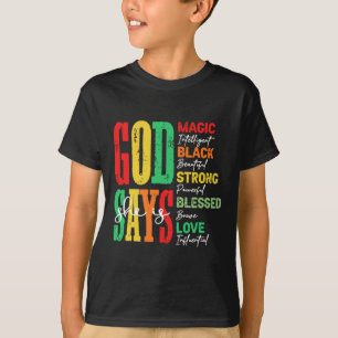 Camiseta Deus Diz Que Ela É Magnética Inteligente.
