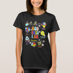 Camiseta Deus Diz Que Eu Sou Autismo Consciência Seja Basta