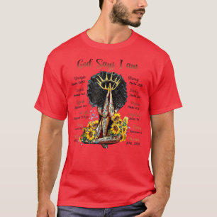 Camiseta Deus Diz Que Eu Sou Negra Mulher Negra Americana D