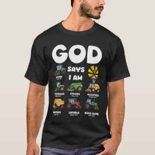 Camiseta Deus Diz Que Eu Sou Trator Fazenda Caminhão Veícul