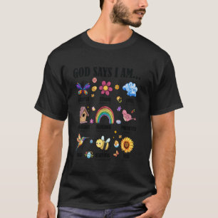 Camiseta Deus Diz Que Sou Cristão Feliz Dia De Páscoa Crian