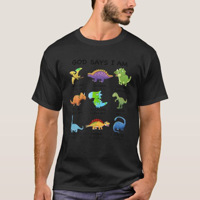 Camiseta Deus Diz Que Sou Dinossauro (Frente)