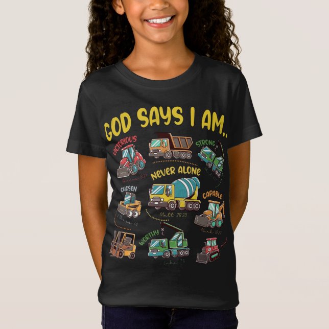 Camiseta Deus Diz Que Sou... Fé de Construção (Frente)