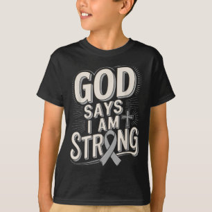 Camiseta Deus Diz Que Sou Forte Sobrevivente Diabetes Consc