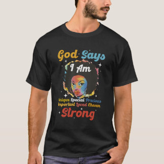 Camiseta Deus Diz Que Sou Mulher Negra