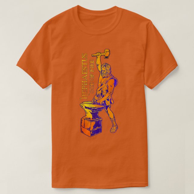 Camiseta Deus do fogoHephaestus Premium (Frente do Design)