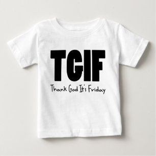 Camiseta Deus do obrigado de TGIF sua sexta-feira