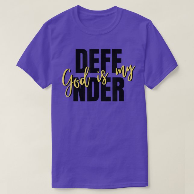 Camiseta Deus é a minha citação cristã de fé e fé (Frente do Design)