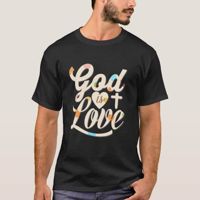 Camiseta Deus é amado católico (Frente)