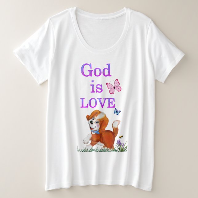 Camiseta Deus é amor (Frente do Design)