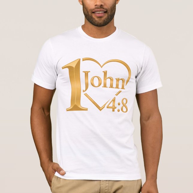 Camiseta Deus é amor - 1 John 4:8 de All43 (Frente)