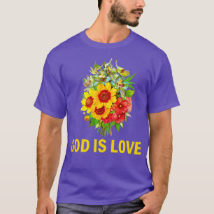 Camiseta Deus é amor à fé cristã