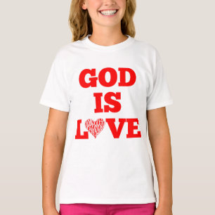 Camiseta Deus é amor, Bíblia, aspas