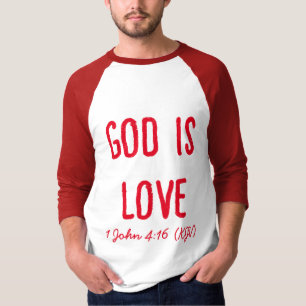 Camiseta DEUS É Amor - Bíblia Verso - Dia de os namorados