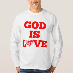 Camiseta Deus é amor, citação Bíblia de homens