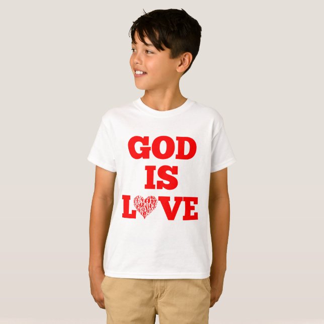 Camiseta Deus é amor, cota Bíblia (Frente Completa)