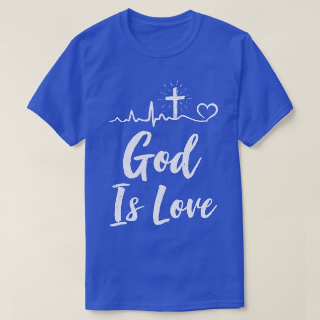 Camiseta Deus É Amor Dons Cristãos Mulheres (Frente do Design)