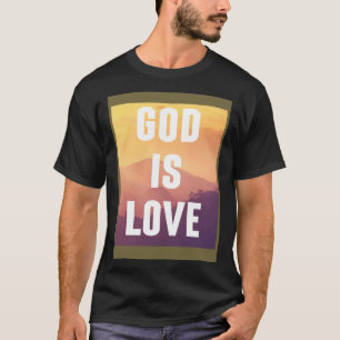 Camiseta Deus É Amor Religioso Cristão Fé Cristã Qu