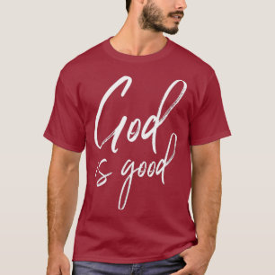 Camiseta Deus É Bom Cristão Jesus Está No Presente De Co