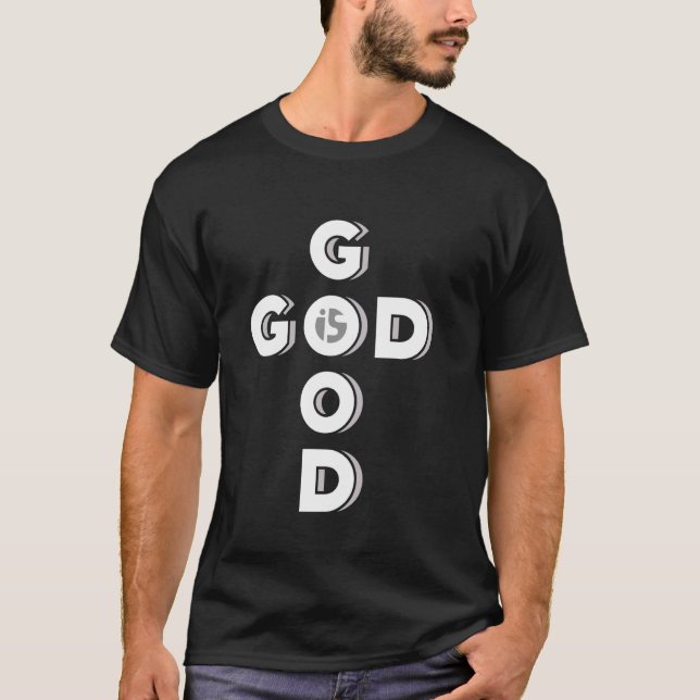 Camiseta Deus é bom Design cristão (Frente)