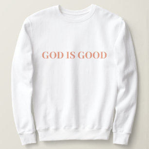Camiseta Deus É Bom Fofo Simples Elegante Moderno Minimalis