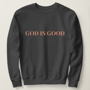 Camiseta Deus É Bom Fofo Simples Elegante Moderno Minimalis