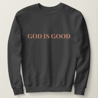 Camiseta Deus É Bom Fofo Simples Elegante Moderno Minimalis