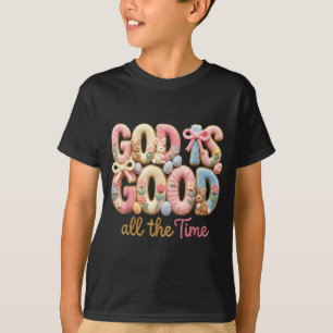 Camiseta Deus É Bom O Tempo Todo Coelho Jesus Cristão Ovo