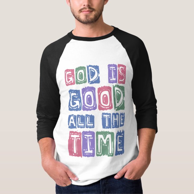 Camiseta Deus é bom O tempo todo Fé retrô (Frente)