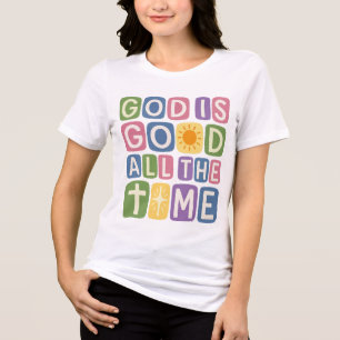 Camiseta Deus é bom O tempo todo Fé retrô