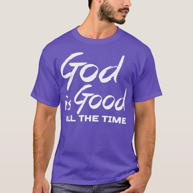 Camiseta Deus É Bom O Tempo Todo Presente De Culto Cristão (Frente)